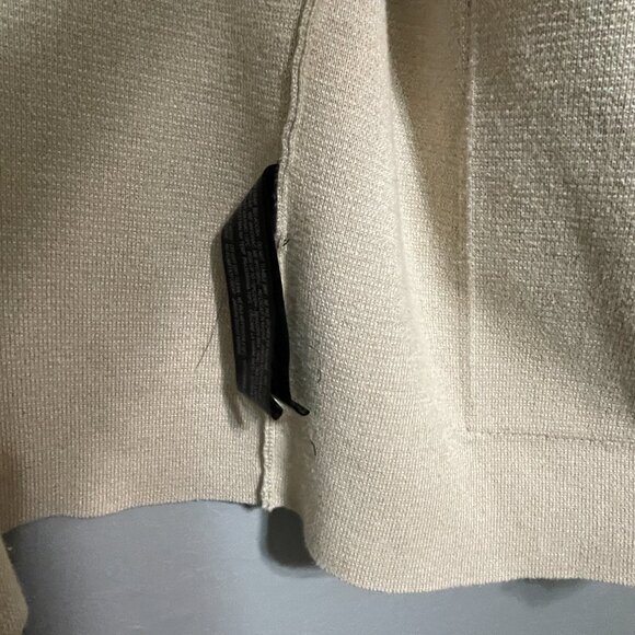 Zara Ivory Knit Open Front Sweater Coat Size S - Picture 6 of 12